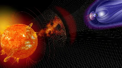 عکس جدید گرافیکی در مورد میدان مغناطیسی با وضوح بالا 