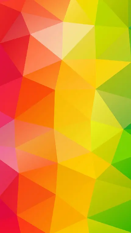 تصویر مثلث انتزاعی با شادترین ترکیب رنگی مخصوص گوشی سامسونگ