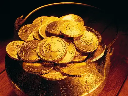 تصویر سکه طلایی مناسب بک گراند گوشی فول اچ دی 