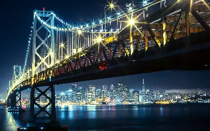 مدرن ترین عکس پل گلدن گیت سانفرانسیسکو آمریکا در شب 