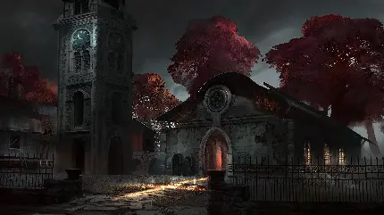 عکس بسیار جالب و دیدنی از کوچه تاریک با خانه های جالب و زیبا 