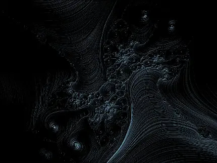 عکس استوک زیبا و دیدنی هنر فراکتال fractal با بکگراند مشکی 