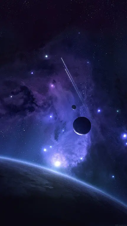جدیدترین تصویر زمینه فضای بین سیاره ای منظومه شمسی برای آیفون