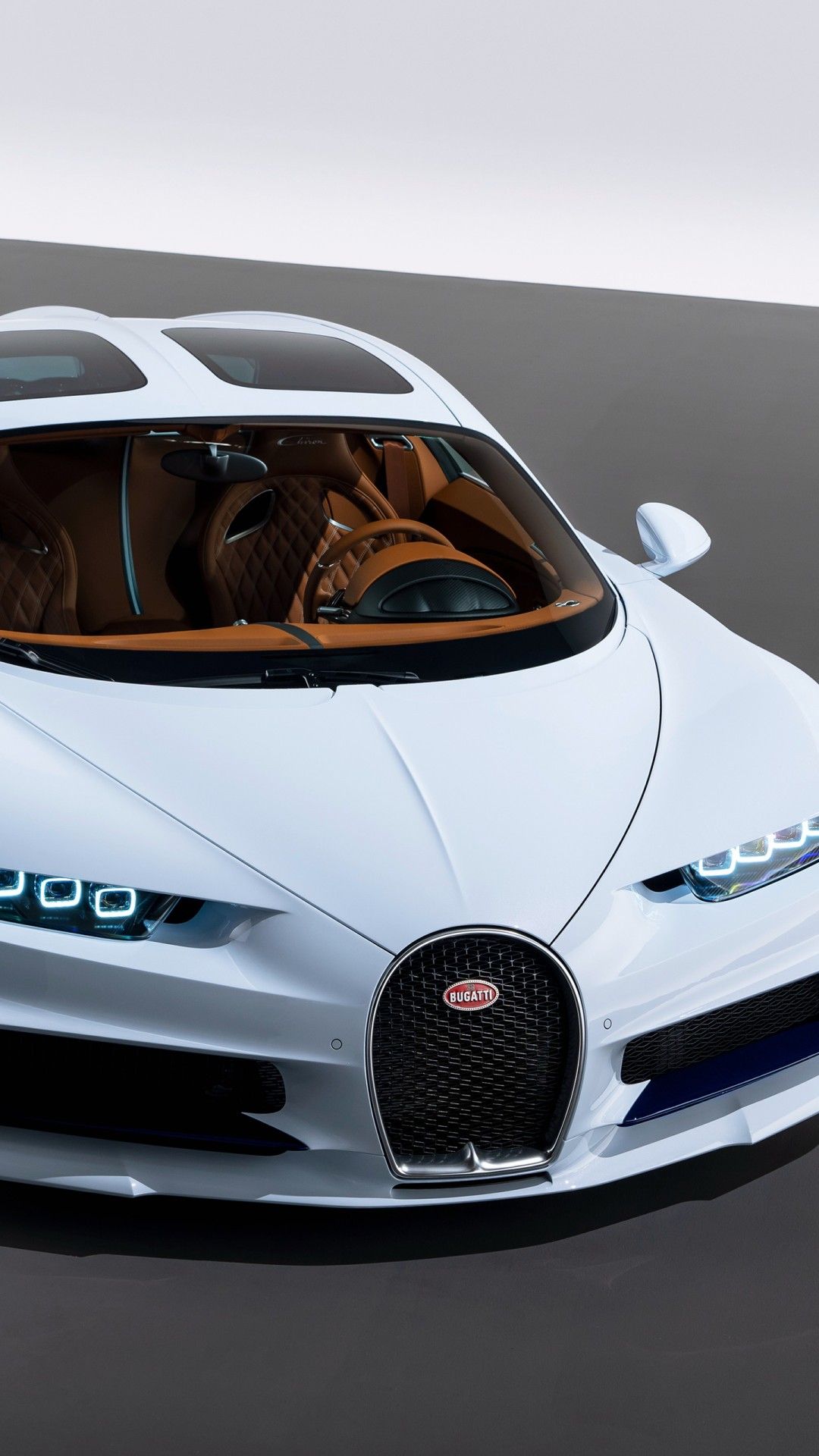 The Latest Background Of White Bugatti For IPhone 13