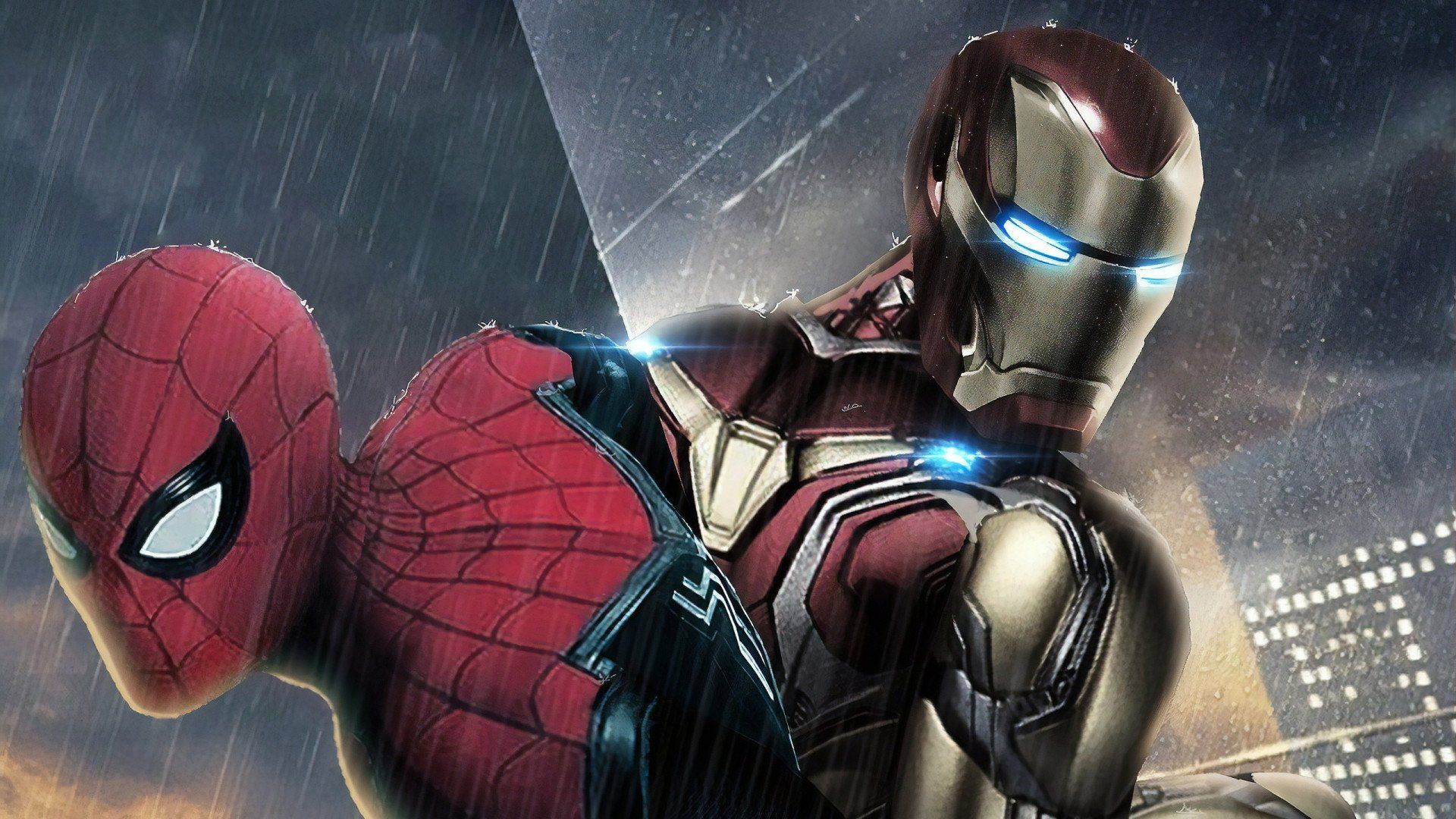 یک تصویر جذاب از مرد عنکبوتی و iron man مناسب پروفایل 