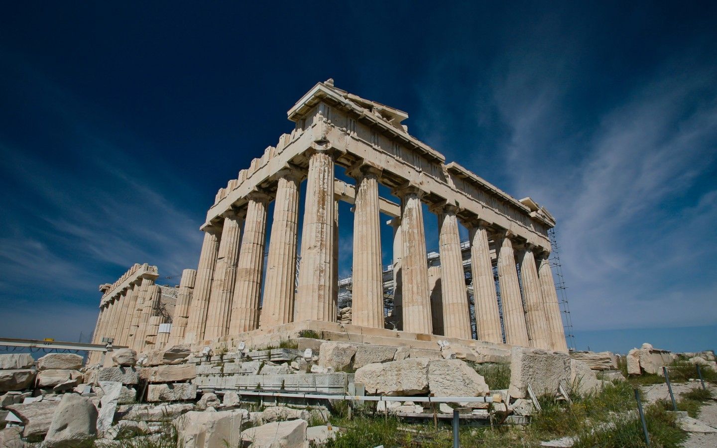 تصویر شکیل معبد پارتنون در یونان مناسب زمینه لپ‌تاپ و کامپیوتر