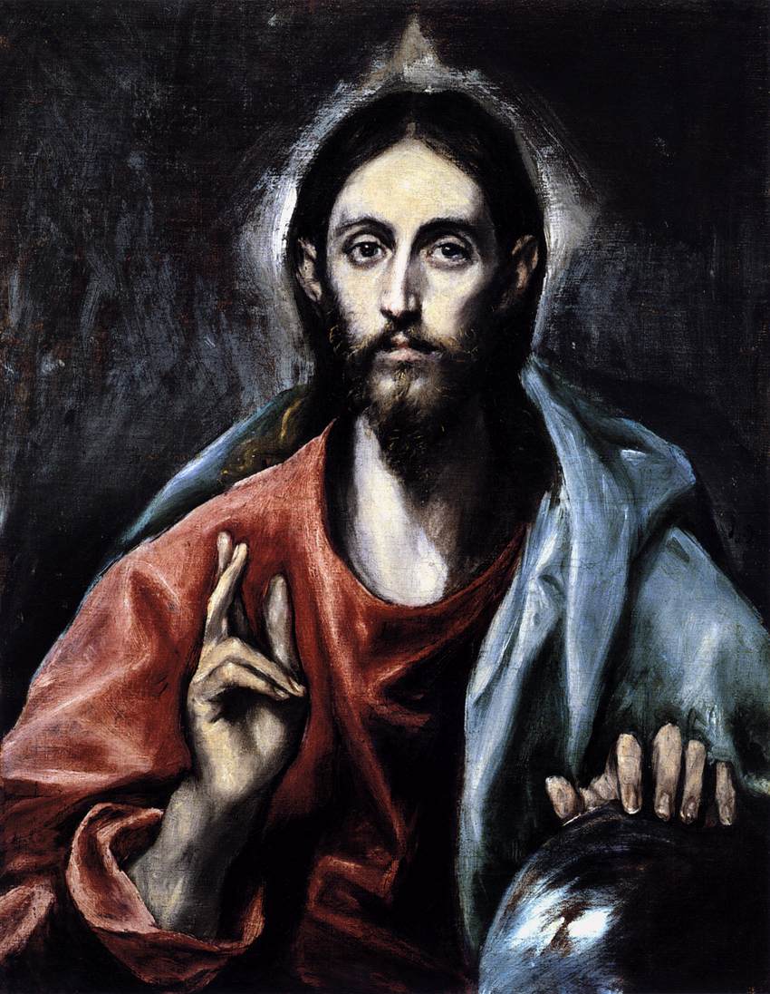 نقاشی عیسی مسیح کشیده شده توسط ال گرکو نقاش مشهور 