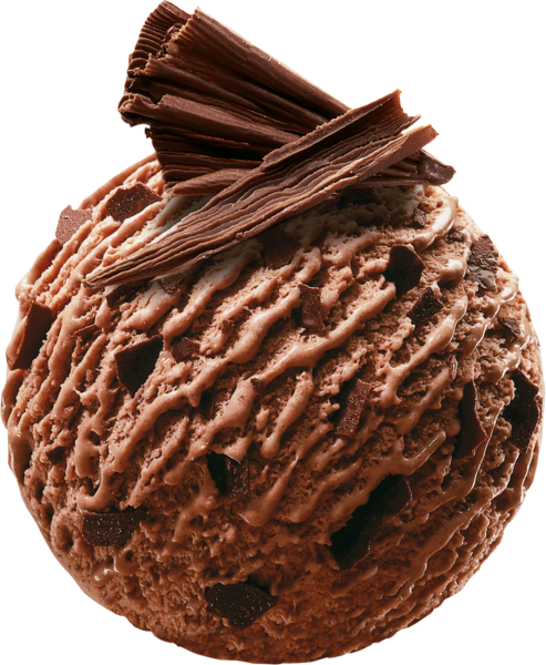 تصویر PNG رایگان از یک اسکوپ بستنی شکلاتی کاکائویی 