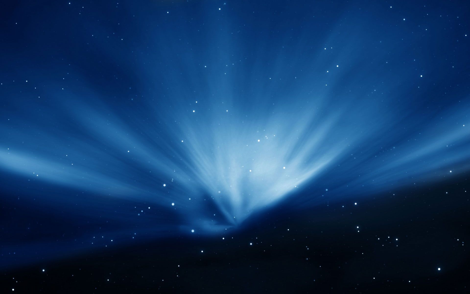 عکس انتزاعی آسمان در شب پر ستاره زیبا با تم کهکشانی آبی 2023