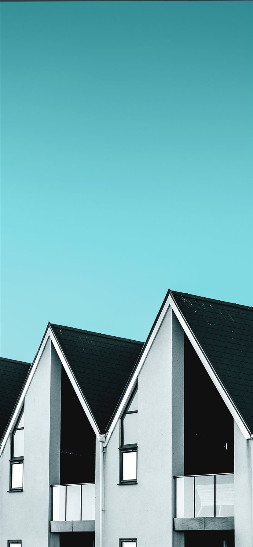 والپیپر بسیار جالب و دیدنی از سه تا خانه با بام های شیبدار 
