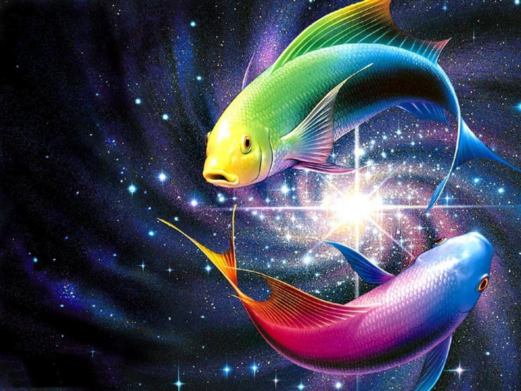 تصویر ماهی برای فتوشاپ با تم درخشان جادویی و اسرار آمیز