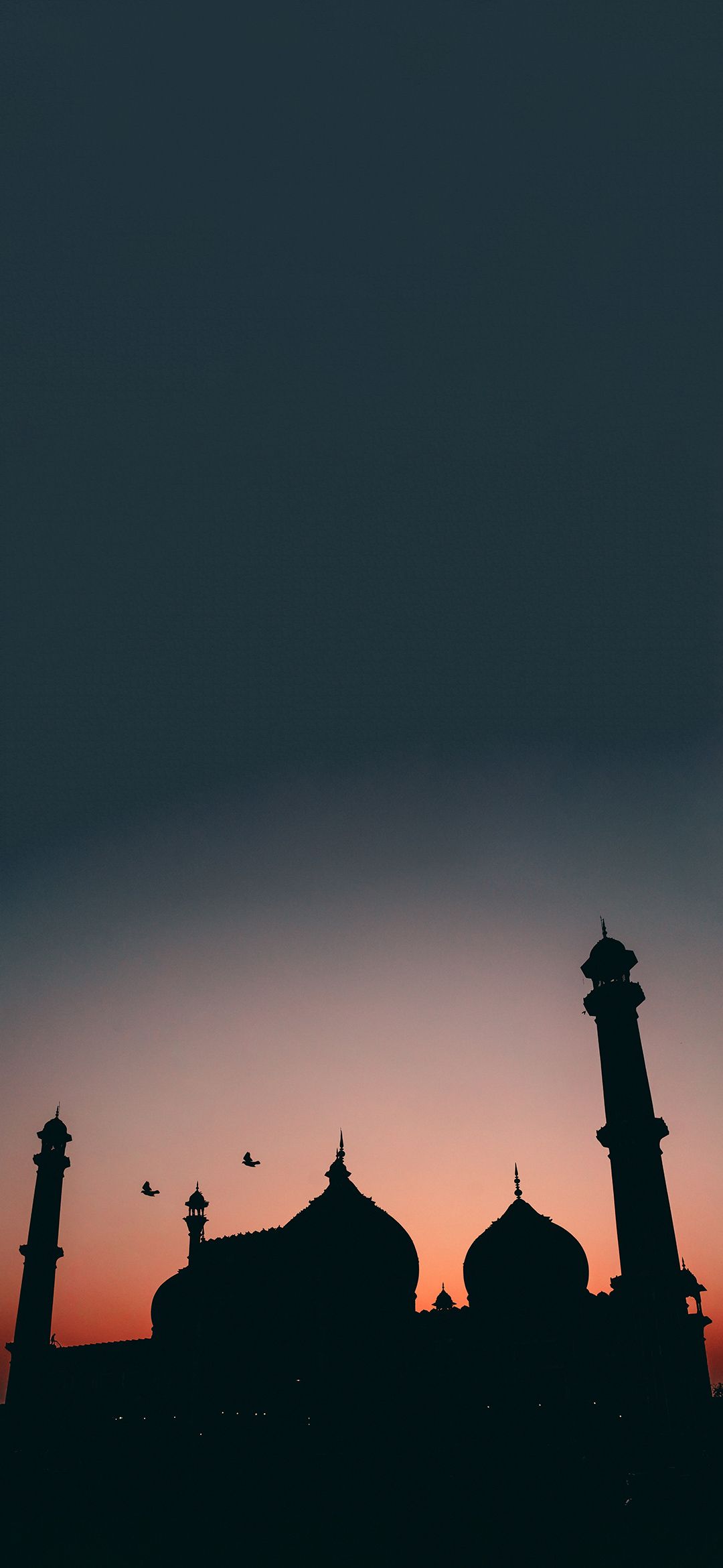 عکس فوق العاده قشنگ از مسجد اسلامی با غروبی زیبا 