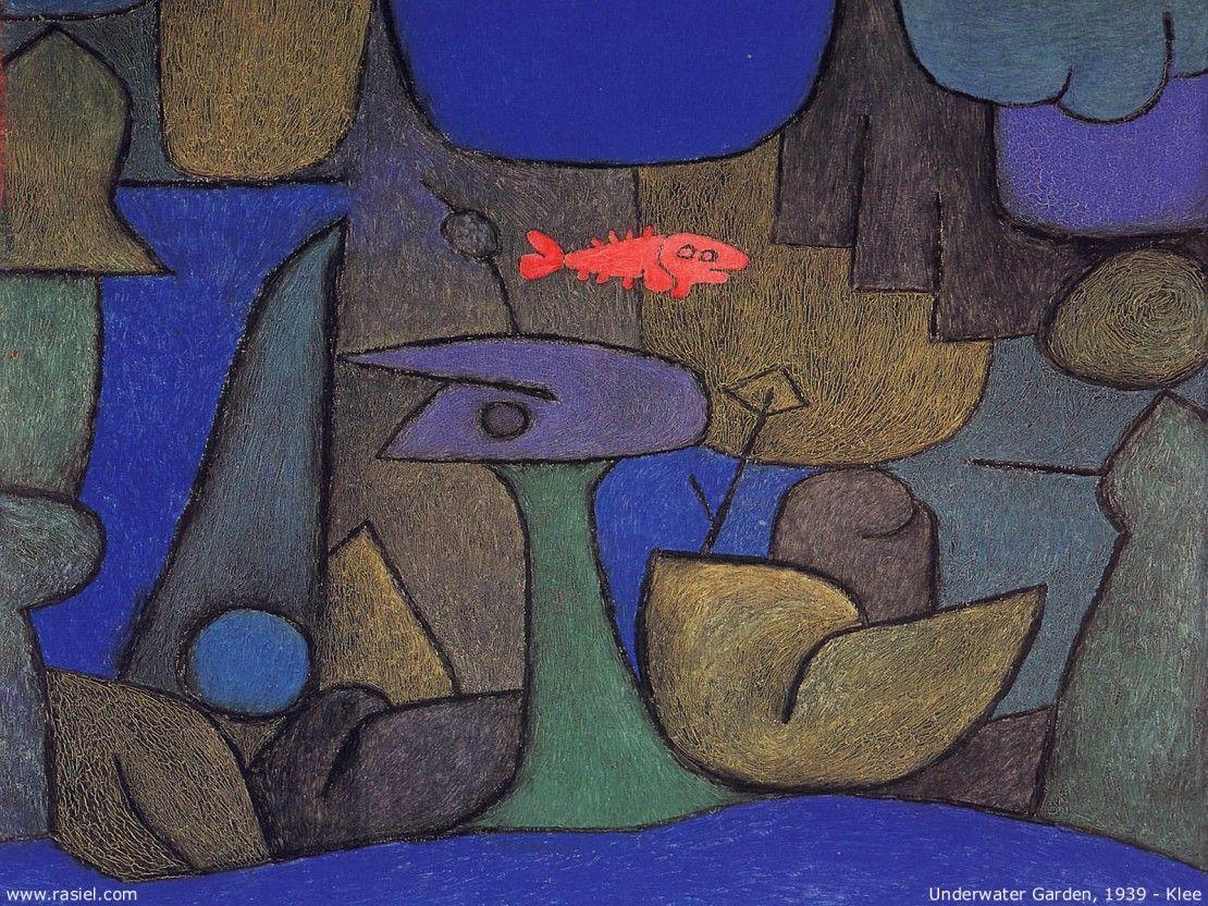 باغ زیر آب underwater garden 1939 اثر پاول کله با موضوع طبیعت باغ زیر آب underwater garden 1939 اثر پاول کله با موضوع طبیعت