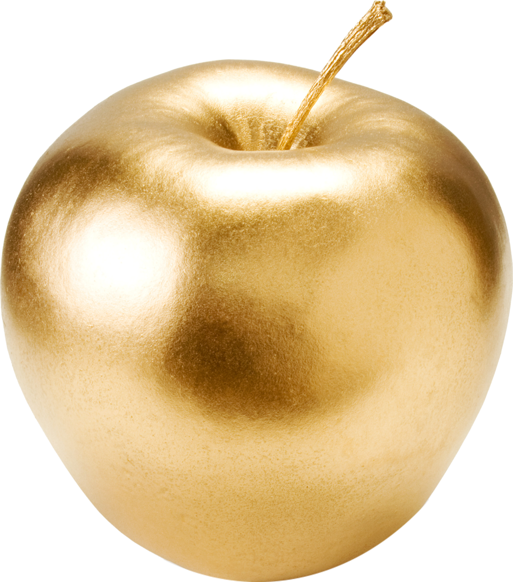 جذاب ترین png سیب طلایی درخشان 3d برای انواع ادیت