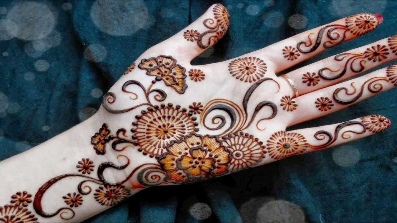 عکس مدل جدید و زیبا حنا روی کف دست با الگوی بلوچی نمادی از سنت و فرهنگ 