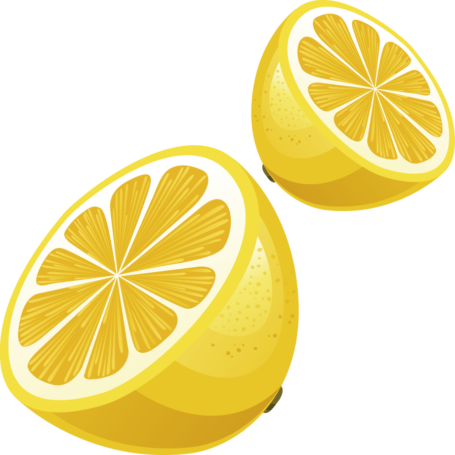 دانلود فایل png لیمو ترش زرد رنگ بصورت دوربری شده