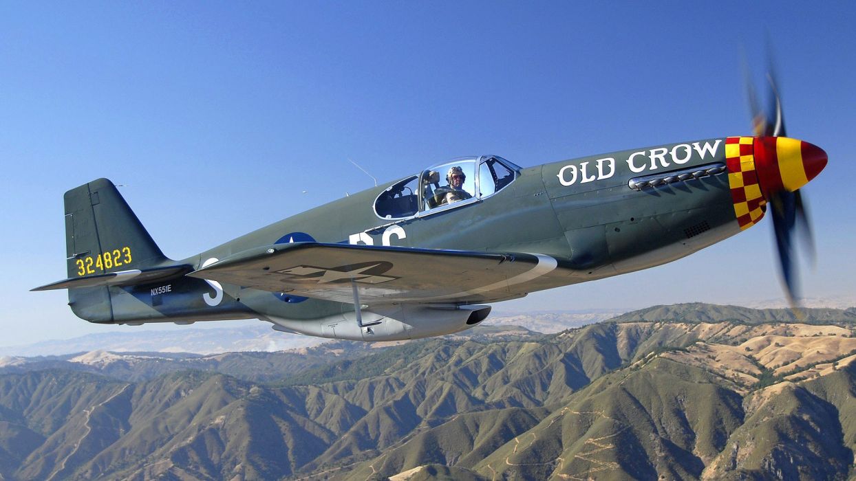 تصویر هواپیمای Old Crow قدیمی در کیفیت خیلی خوب 
