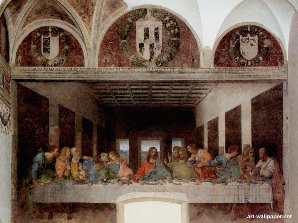 اثر هنری شام آخر اثر لئوناردو داوینچی نقاش مشهور ایتالیایی 