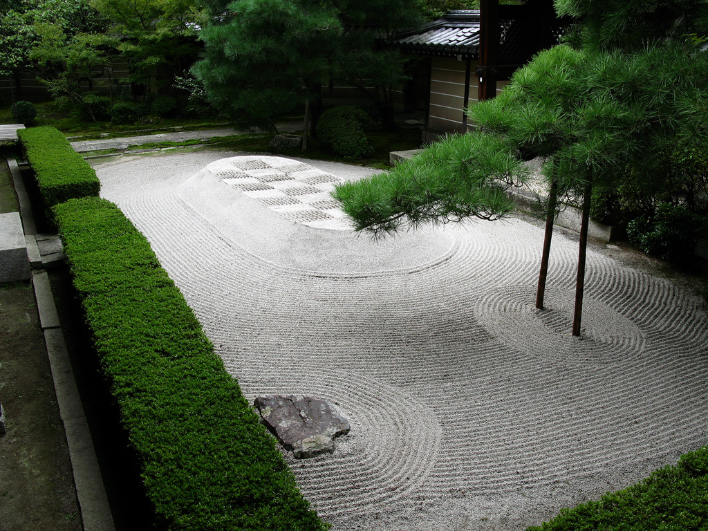 زیباترین نمای باغ ذن یا Japanese Garden مناسب شبکه های اجتماعی