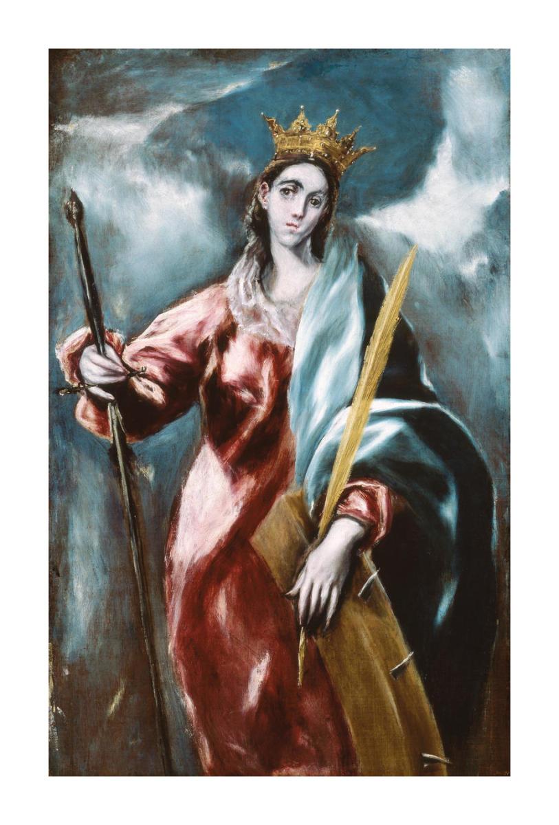دانلود رایگان تابلو نقاشی مریم مقدس اثر ال گرکو