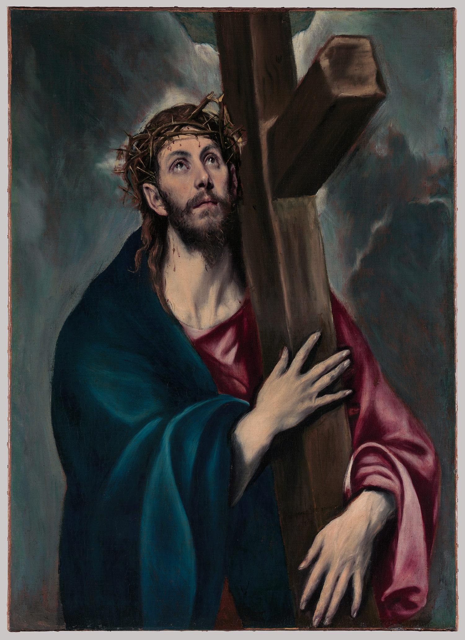 تصویر نقاشی مسیح مقدس اثر هنرمند معروف ال گرکو 