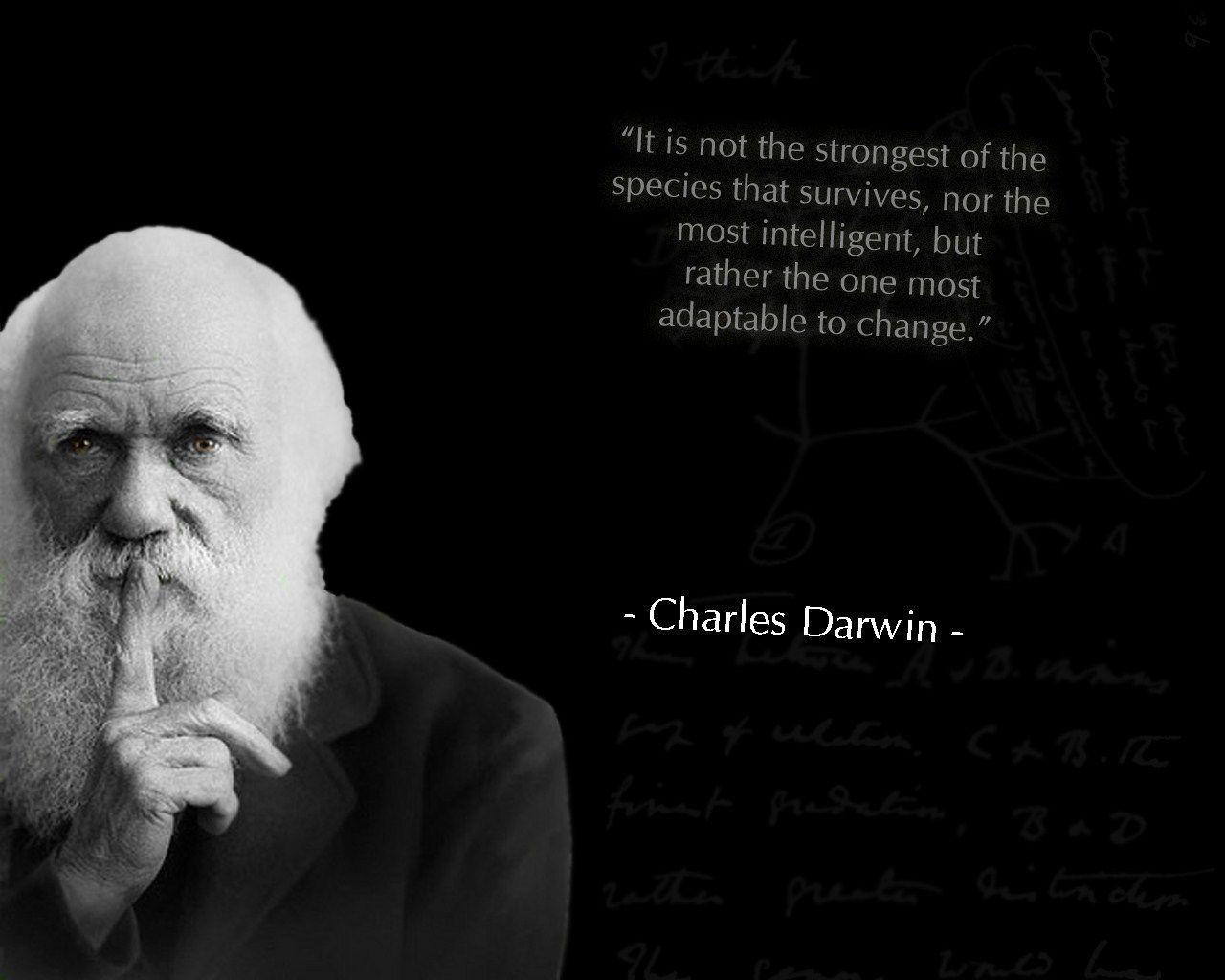 عکس نوشته زبان اصلی با تصویر Charles Darwin چارلز داروین 