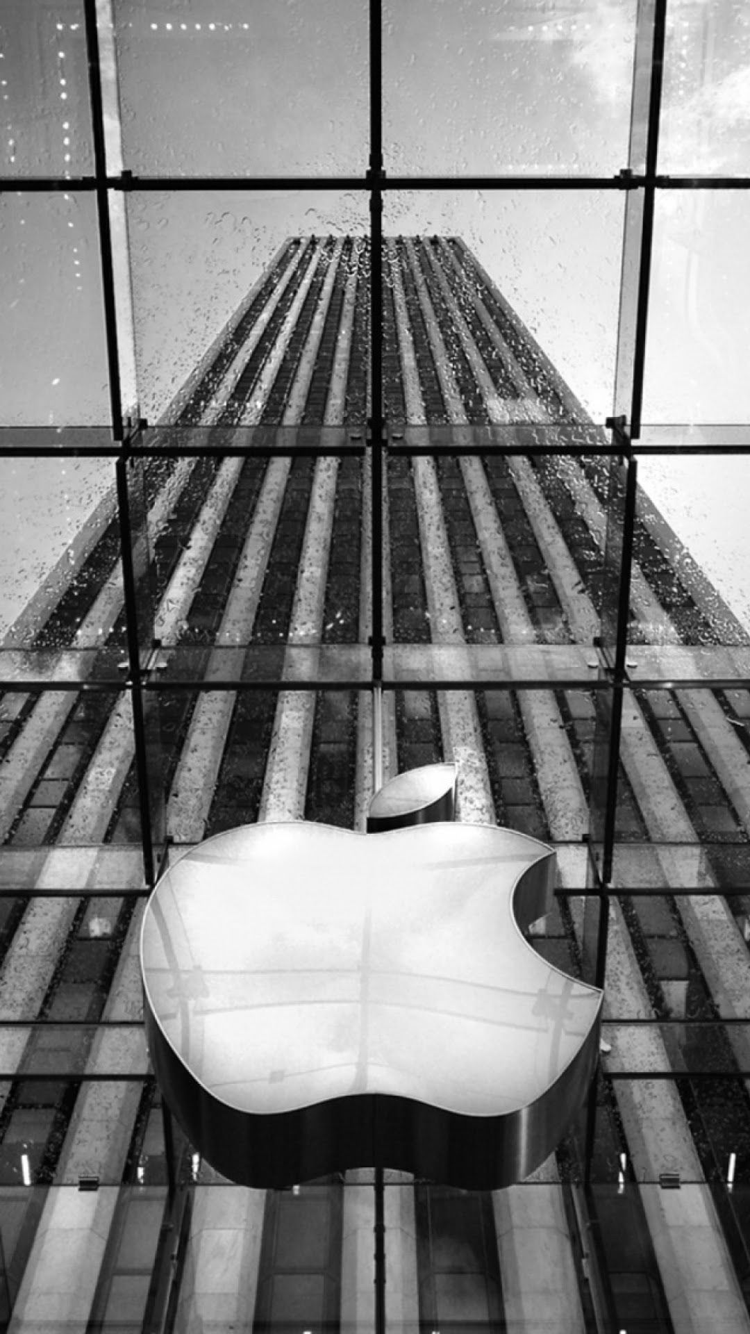 بکگراند شگفت انگیز از ساختمان نقره ای اپل با کیفیت بالا 