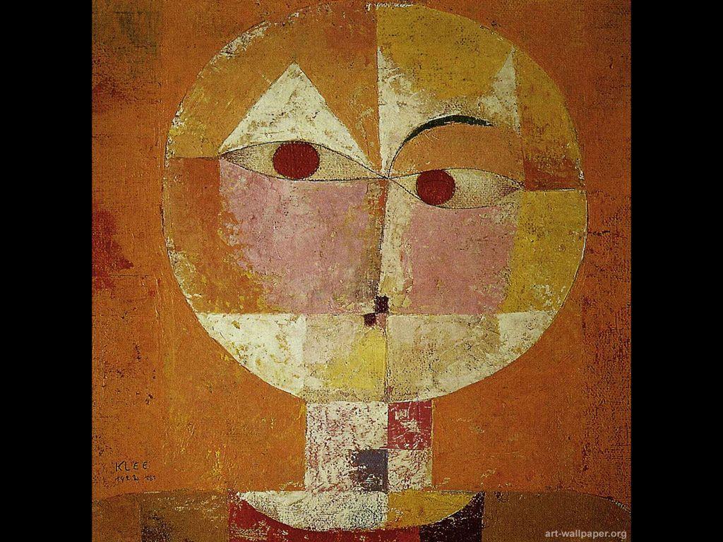 Senecioیک نقاشی کوبیسمی توسط هنرمند سوئیسی Paul Klee با ژانر تک چهره