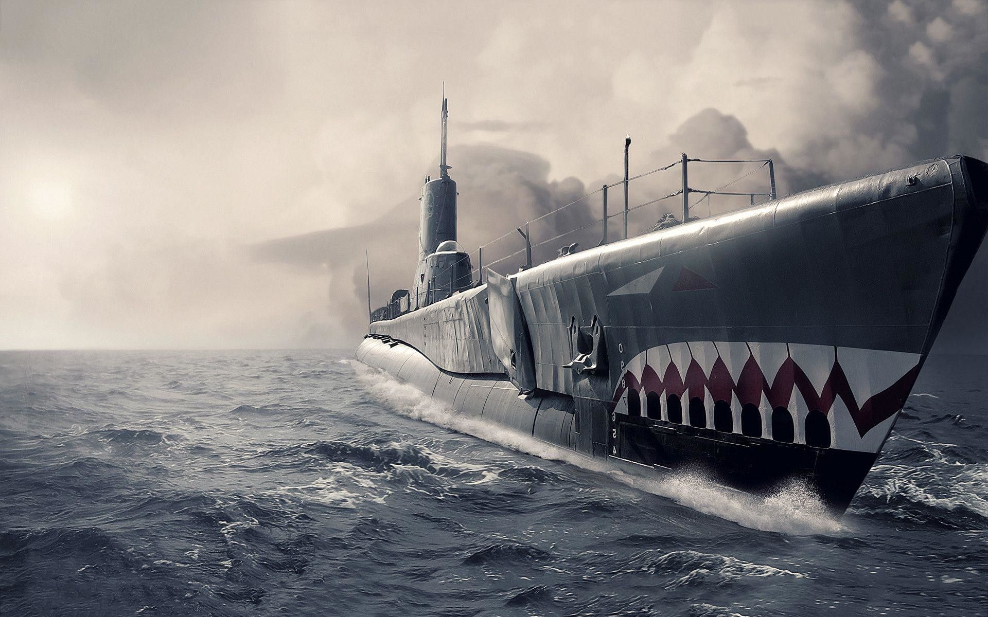  عکس شگفت آور و قشنگ از زیردریایی در آب با هوای مه آلود