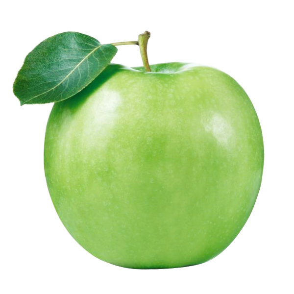 طرح لایه باز میوه سیب سبز با برگ مناسب پوستر سلامت