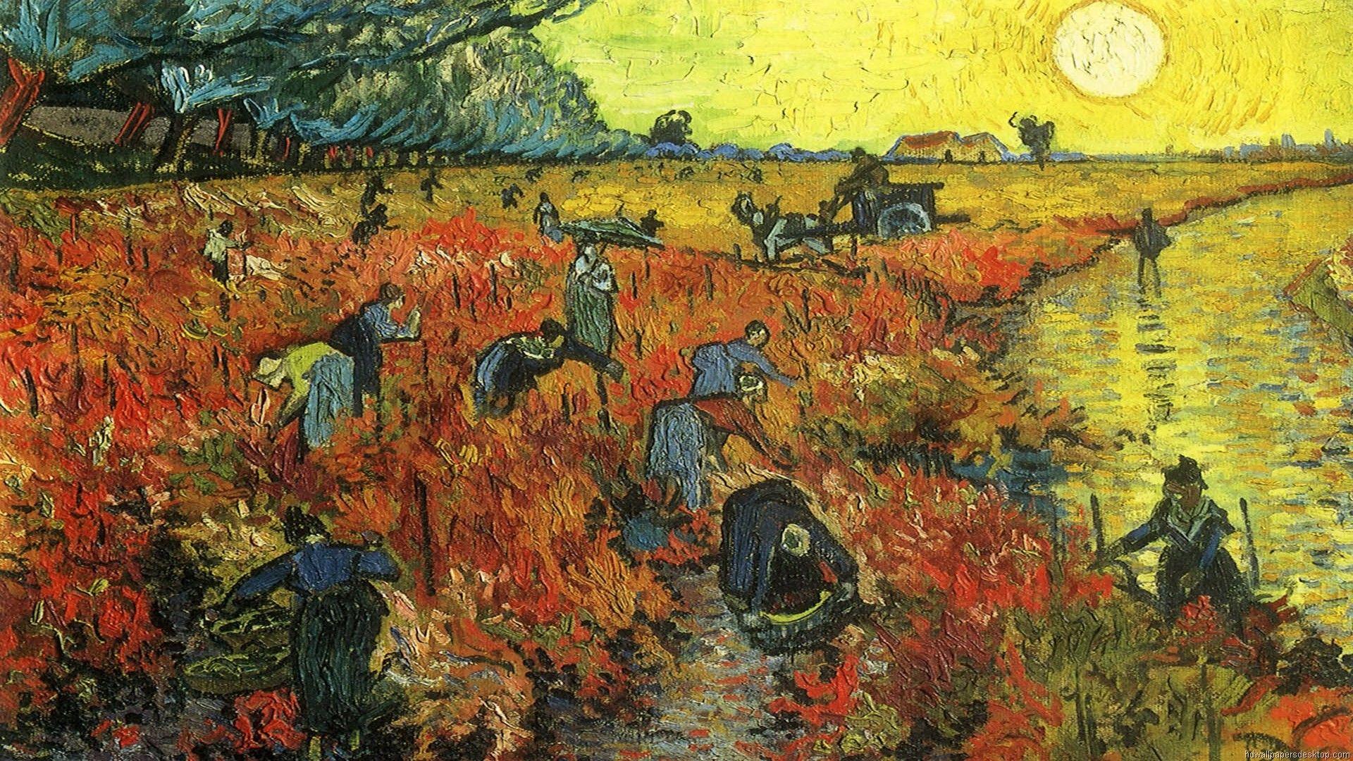 دیدنی ترین نقاشی ونسان ون گوگ به نام غروب در مونث ماژور 