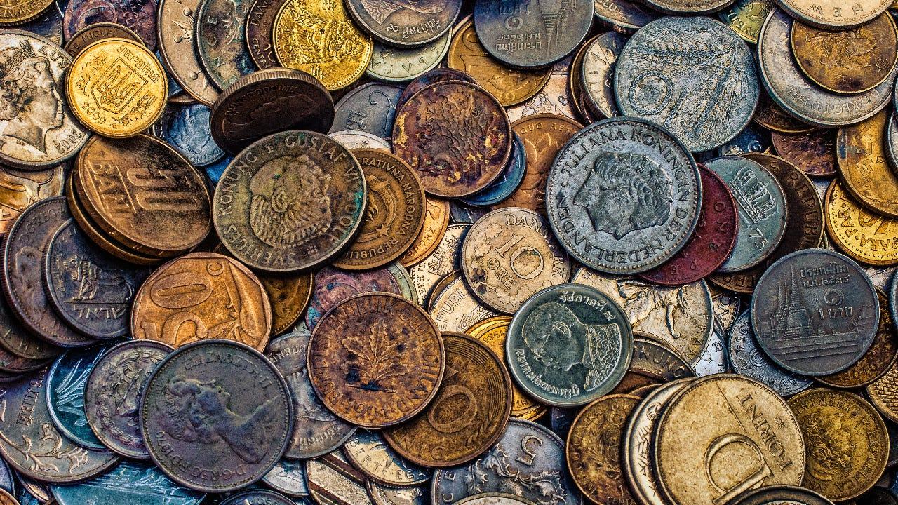 تصویر با کیفیت از گلچین قدیمی ترین سکه های اروپایی آمریکایی 