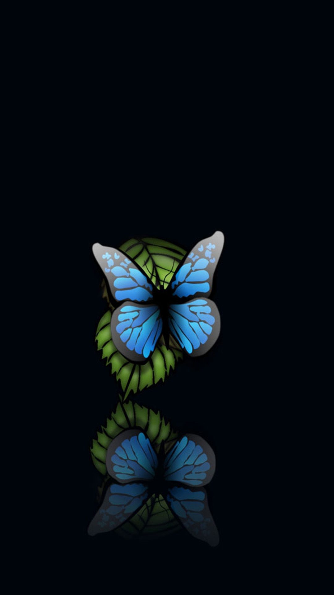 تصویر جذاب و قشنگ از پروانه آبی با کیفیت فوق العاده 