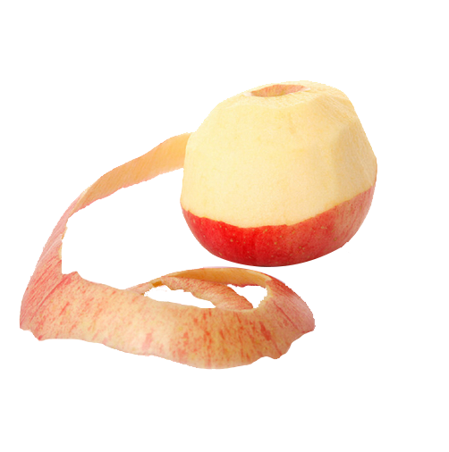 فایل دوربری میوه سیب پوست کنده شده برای ایجاد کلیپ