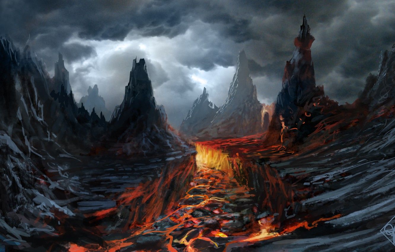 عکس استوک سیلی از مواد مذاب در آتشفشان های فعال واقعی