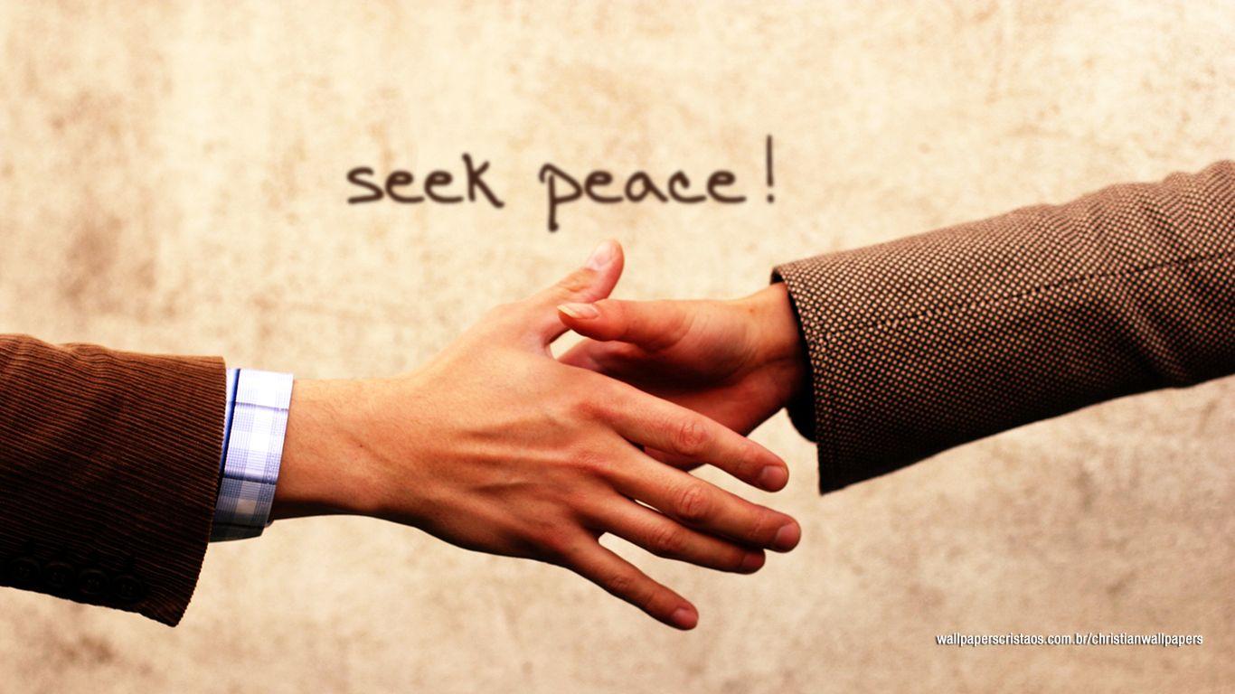 دانلود رایگان عکس نوشته دست دادن به معنای برقراری صلح 