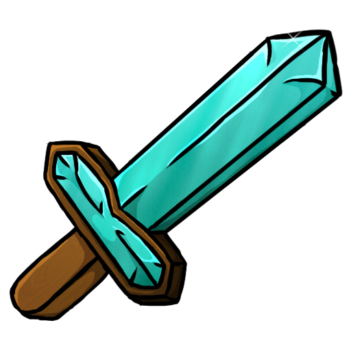 عکس کارتونی شمشیر خوشگل از جنس چوب و الماس برای inshot