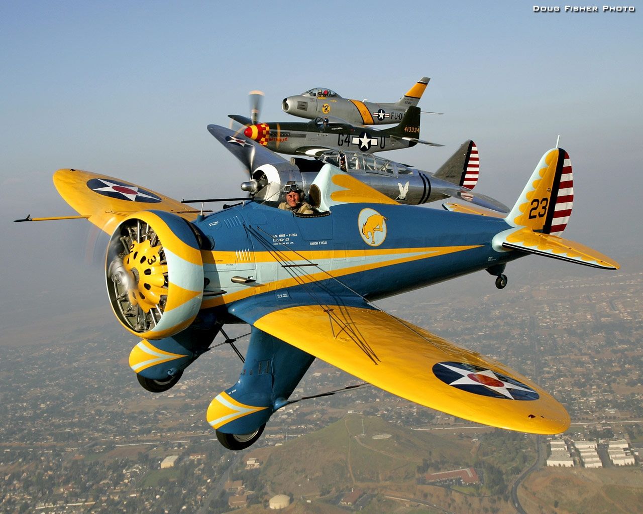 عکس هیجان انگیز پرواز محبوب ترین هواپیما های قدیمی