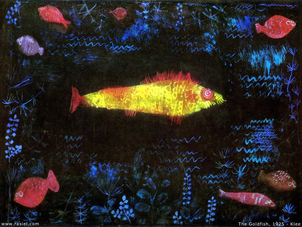 The Goldfish با ژانر Animal painting یک نقاشی با رنگ روغن و آبرنگ