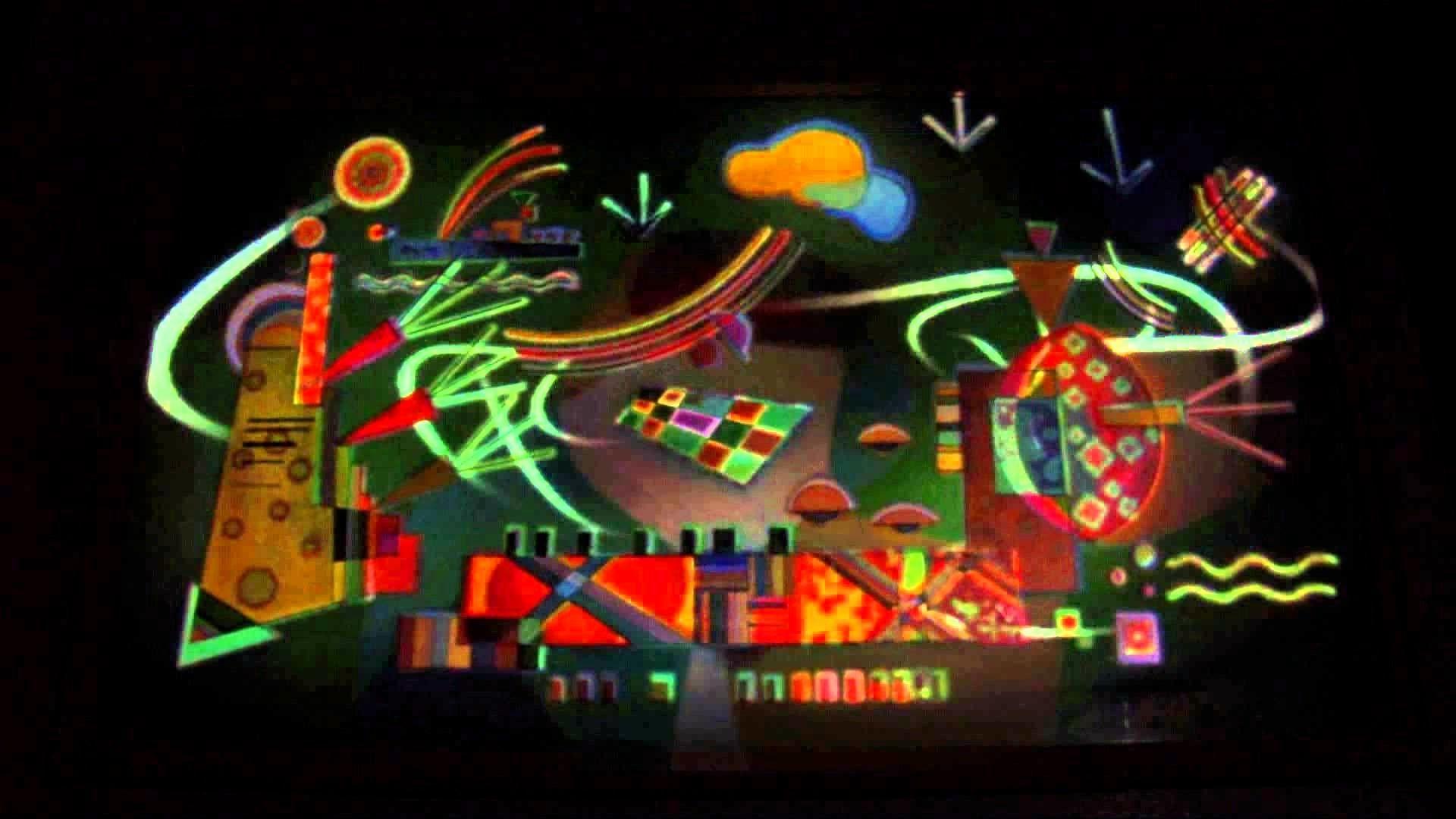 دانلود اثر رقص چرخان از واسیلی کاندینسکی نقاش اهل کشور روسیه 