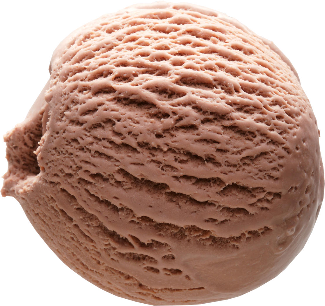 ساده ترین تصویر آپلود شده از یک اسکوپ بستنی شکلاتی 