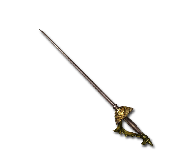عکس شمشیر تیز و نازک با دسته فلزی طلایی با فرمت محبوب png