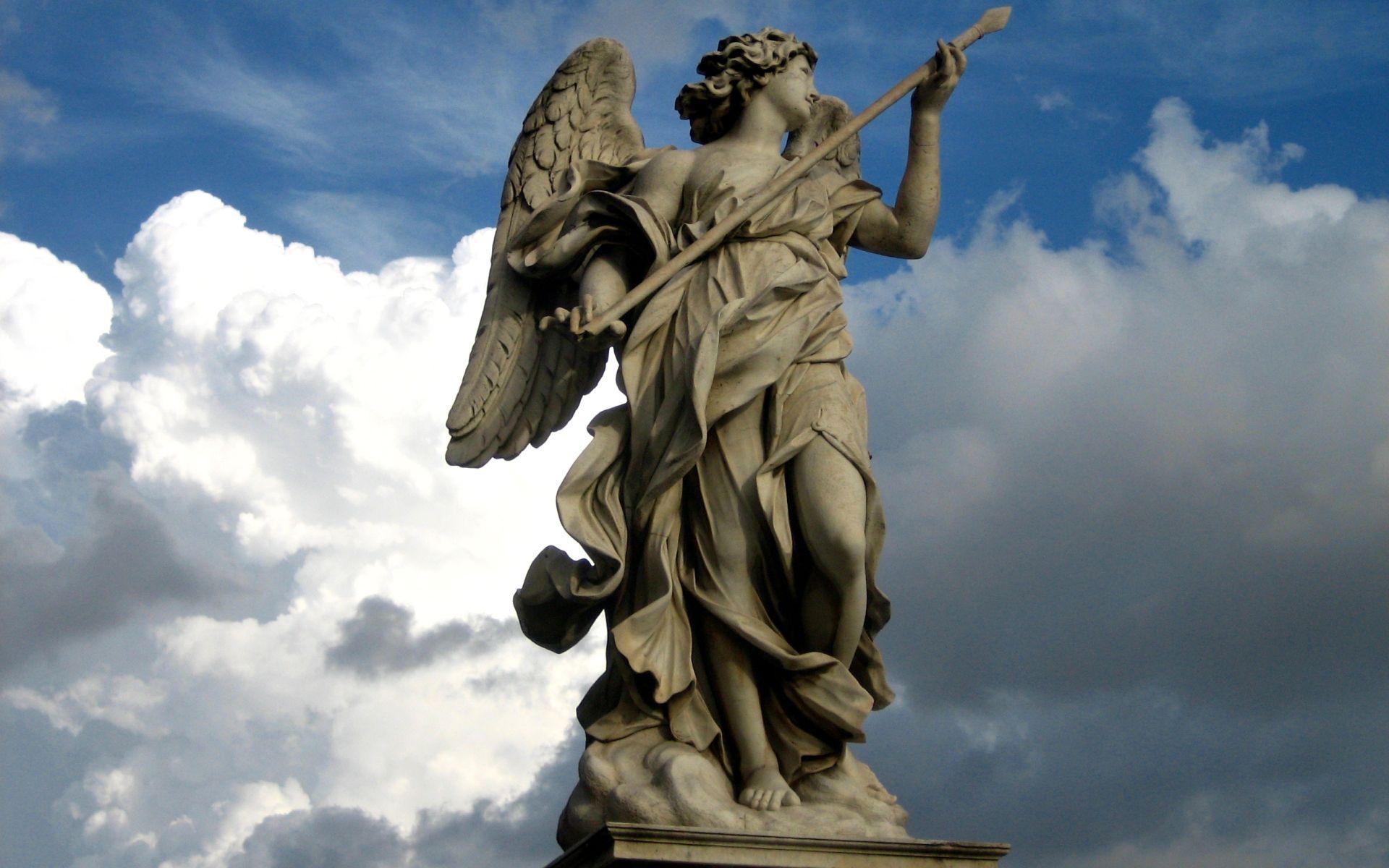 خفن ترین و حرفه ای ترین مجسمه سنگی طرح فرشته بالدار 