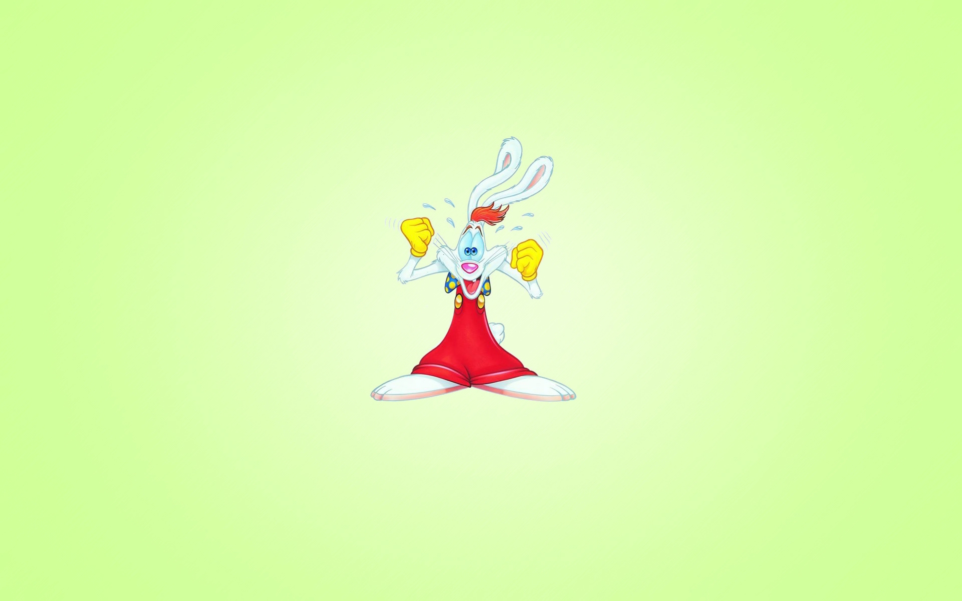 دانلود والپیپر خرگوش کارتونی گوگولی با لباس قرمزش 