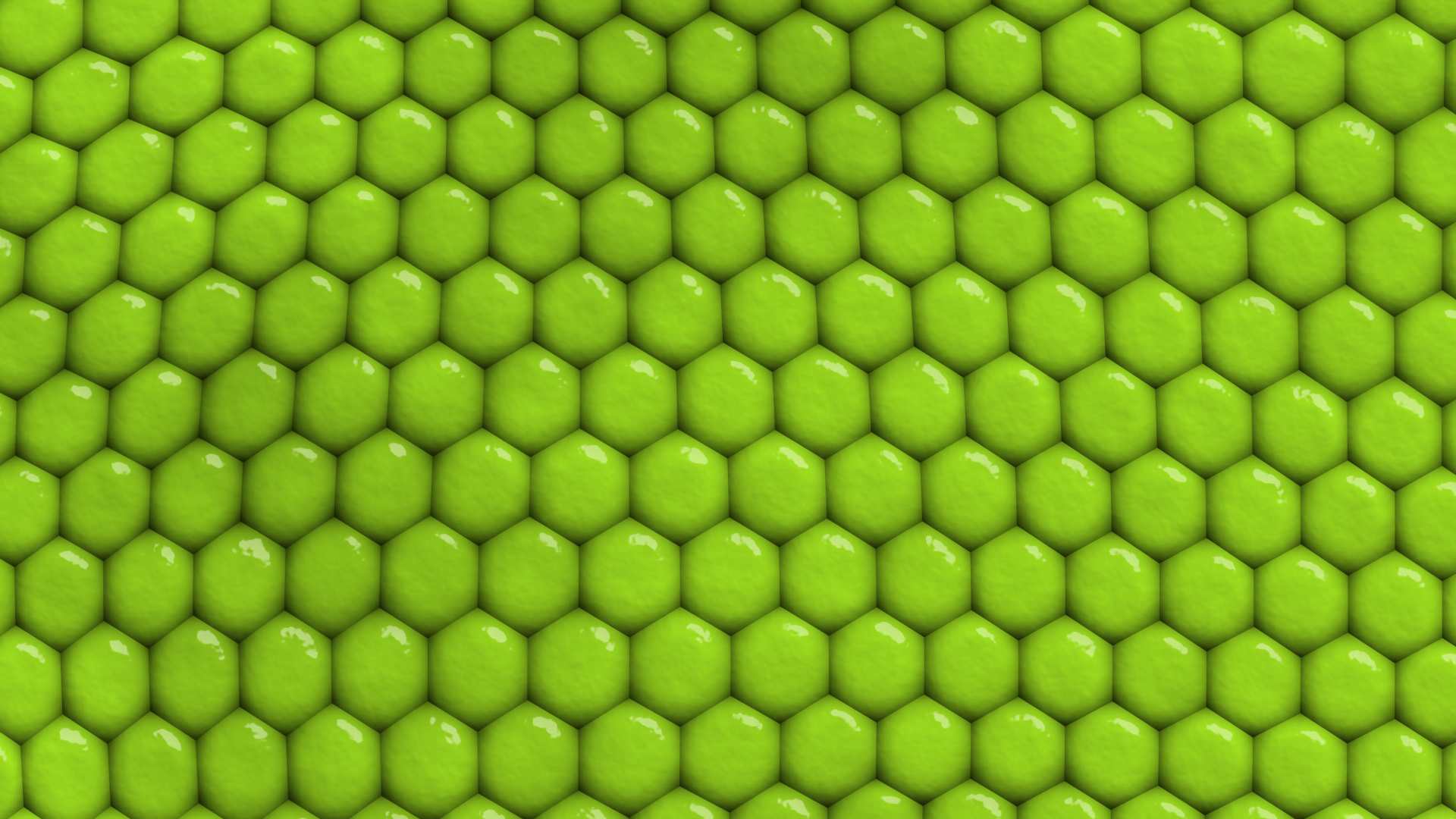 تصویر چند ضلعی با رنگ سبز خاص که شکل لانه زنبوری را تشکیل داده است 