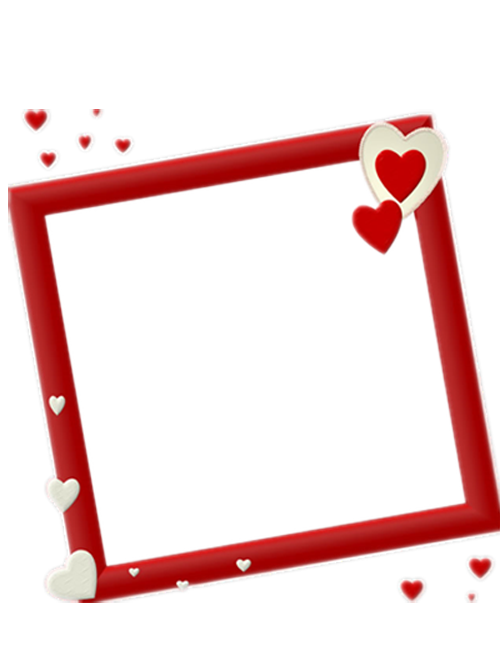 قالب رایگان و حرفه‌ای اینستاگرام با طرح مربع قرمز قشنگ قلب قلبی