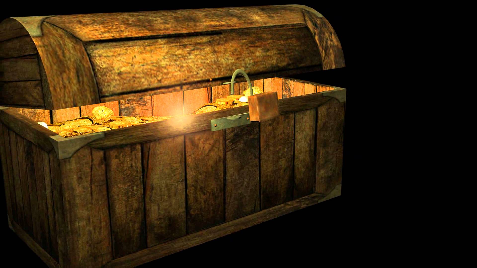 تصویر صندوقچه گنج با علائم مخفی در بازی های خفن ویدئویی