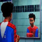 چاپ قاب موبایل و گوشی دانلود عکس تکی مرد عنکبوتی در آیینه spider man 2023 