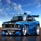 چاپ قاب موبایل و گوشی عکس کارتونی ماشین اسپرت آبی Mustang Gt برای کشیدن نقاشی