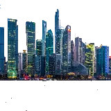 چاپ قاب موبایل و گوشی دانلود عکس پی ان جی دور بری شده شهر بزرگ و ساختمان های بلند 